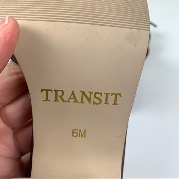 TRANSIT Burgundy Strappy Sandals with Bow - Picture 3 of 6